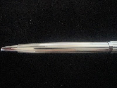 🔴 AURORA penna sfera 98 cromata scrive italiana vintage con astuccio A