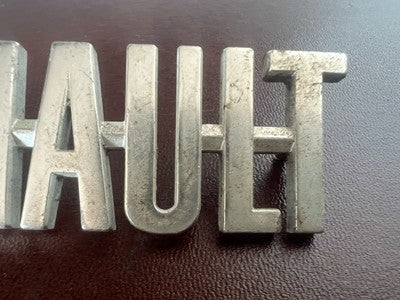 Renault Armes Voiture Emblème Orrnement Plaque Métal Vintage A