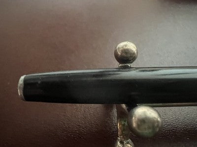 PLUMA Estilográfica Flaminia A Pistón Con Plumín Aerodinámico F Vintage