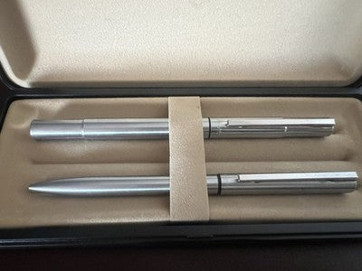 AURETTA Stylo À Plume Sphère Chromée Par Aurora Luxe Écrit Vintage A 