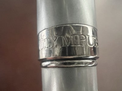 🔴 OLYMPUS penna sfera lacca cromata meccanismo a scatto scrive vintage