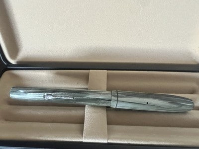 🔴 WATERMAN'S penna stilografica celluloide a leva pennino Longines ORO scrive
