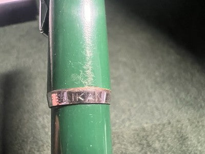 🔴 PELIKAN penna stilografica Pelikano VERDE scrive con cartucce vintage