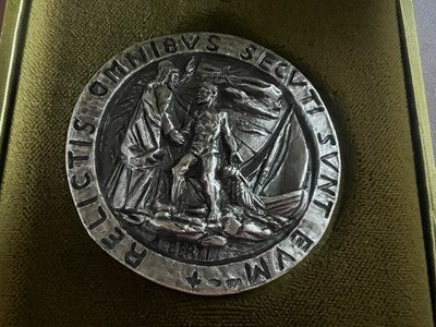 🔴 VATICANO medaglia ARGENTO 800 Papa PAOLO VI ANNO X fior di conio FDC
