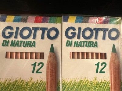 Giotto de Nature Crayons 12 Pièces — Lot 10 Paquets Neuf