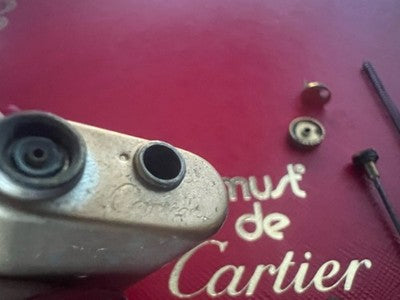🔴 CARTIER Must accendino parti interne originali vintage numerate Paris