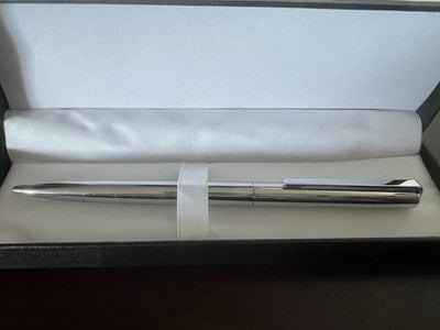 🔴 OMAS penna sfera cromata metallo lucido Italy scrive vintage anni ‘70