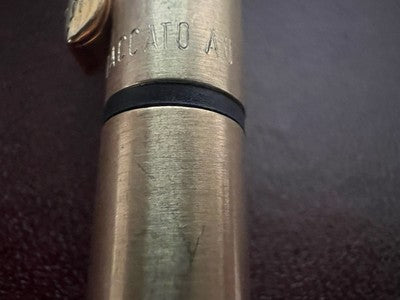 🔴 COLUMBUS penna sfera PLACCATA ORO pulsante a scatto scrive vintage