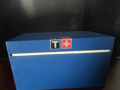 🔴 TISSOT box scatola orologio T-Touch Safe blu multipiano con libretti