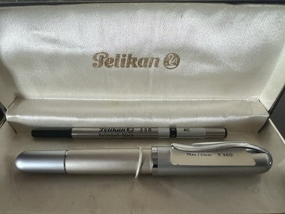 🔴 PELIKAN penna sfera Epoch P360 titan silver scrive refill roller