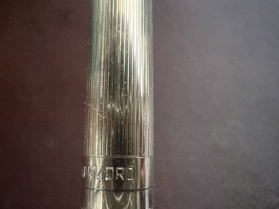 🔴 PELIKAN penna sfera LAMINATA ORO pulsante a scatto nuova vintage
