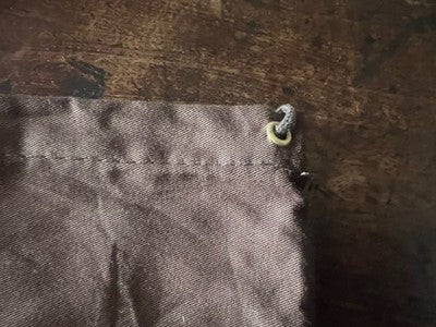 🔴 GUCCI sacca borsa antipolvere cotone L 25,5 H 24 cm chiudibile con lacci