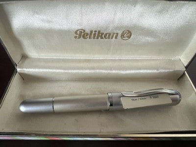 🔴 PELIKAN penna sfera Epoch P360 titan silver scrive refill roller