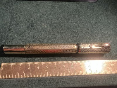 🔴 WATERMAN'S penna stilografica retrattile pennino ORO 14 k funziona vintage C