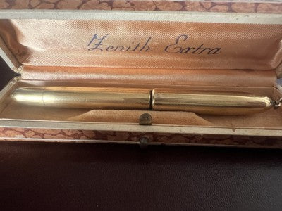 🔴 ZENITH fountain pen Extra GOLD nib writes jewel vintage 1930 C