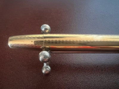🔴 MONTEGRAPPA penna stilografica laminata a pistone pennino ORO 14KT M vintage