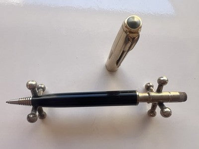 🔴 PARKER 51 matita meccanica portamine cappuccio laminato oro scrive astuccio