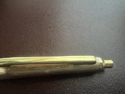 🔴 PELIKAN penna sfera LAMINATA ORO pulsante a scatto nuova vintage