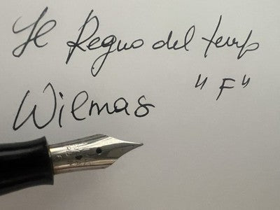 Wilma's Vintage 1930 Lever Fountain Pen Striated Celluloid