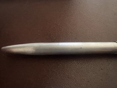 🔴 COLUMBUS penna sfera cromata satinata profili lucidi a scatto scrive vintage