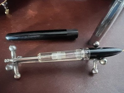 🔴 Penna stilografica pistone e sfera con punta a freccia Design vintage ’60 G