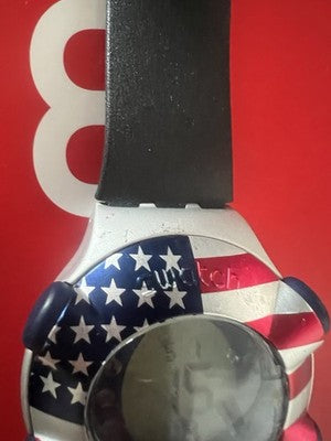 🔴 SWATCH orologio uomo FLOATING DOT USA Irony Beat YQS1000 vintage 1998