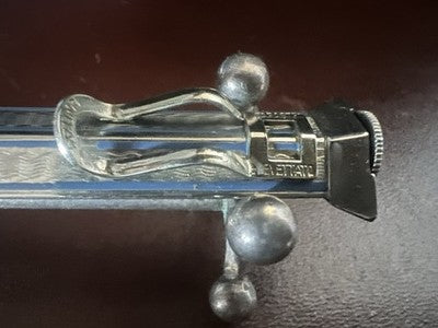 🔴 SARASTRO matita meccanica Unitas guilloché triangolo rilievo mine vintage