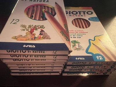 Giotto Nature Pastel 12 Pièces Ø 3,8 MM + Ø 3,3 MM Lot 12 Paquets Neuf