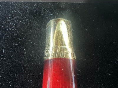 🔴 PELIKAN penna sfera Stratos lacca marmorizzata a scatto scrive vintage