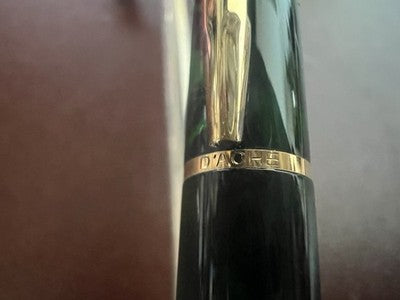Stylo À Bille CARAN D'ACHE Madison Vert Laqué Marbre Doré Garantie