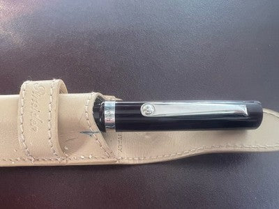 🔴 PINEIDER penna stilografica bordeaux con profili ARGENTO 925 pennino M