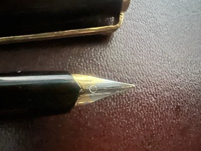 🔴 PELIKAN penna stilografica MK10 a pistone pennino F e sfera K150 set vintage