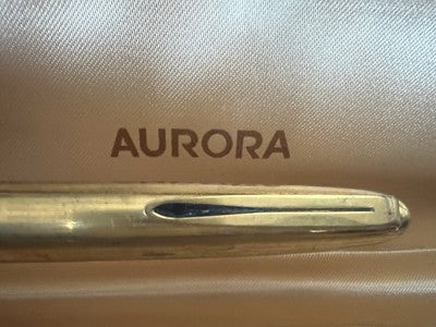 Aurora Stylo-Plume Stylo à Plume 88 Or 14KT Piston Écrit Vintage 1778134