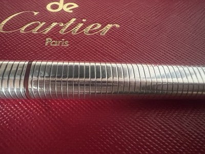 Cartier Stylo à Plume Vendome Trinity Argent Massif 925 Kartuschen Vintage 2 