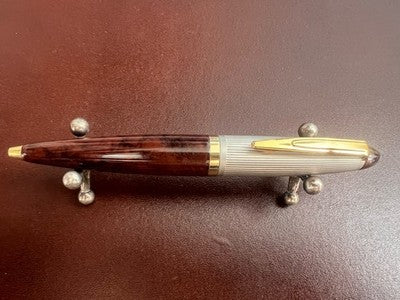 🔴 OSAMA Mini-Kugelschreiber für Tagebücher, Lack und Gold, schreibt im Vintage-Stil 