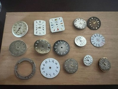 Zifferblätter Uhren Swiss Bulova Licin Sabrix Microma Silber Orenz Vic La
