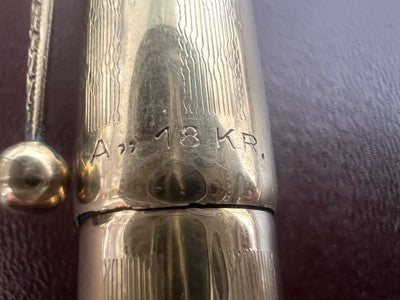 Enrika Pen Fountain Pen Reentrant Pen Gold Works Vintage
