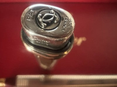 CARTIER Stylo À Plume Vendôme Trinity ARGENT MASSIF 925 Cartouches Vintage 2