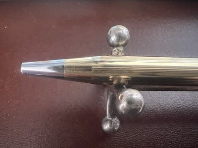 Cross Stift Kugel Vergoldet Gold 1 KT Im Feld Original Garantie Vintage