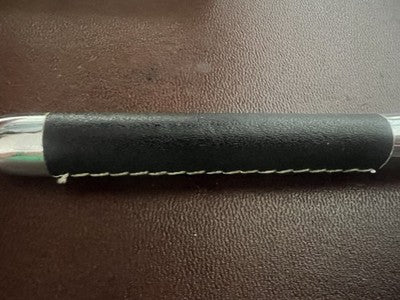 🔴 NIJI penna stilografica cromata finiture pelle pennino Iridium H con astuccio