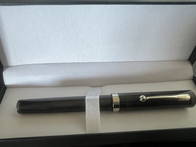 🔴 SHEAFFER penna stilografica grigia a cartuccia pennino F No Nonsense vintage