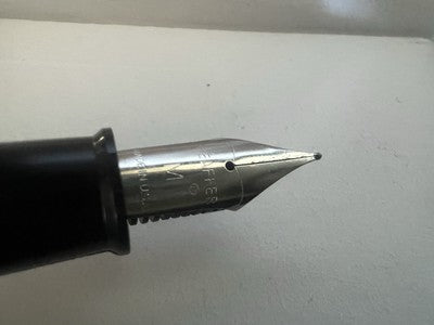 🔴 SHEAFFER penna stilografica blu a cartuccia pennino M No Nonsense vintage