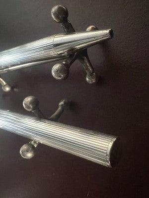 Norex Füllfederhalter + Kugelschreiber, 925er Silber, Keilwellenset, Vintage 1970 