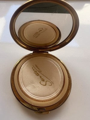 Stratton Of London Mirror Compact Gold Jewel Pressed Powder Makeup