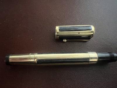 🔴 WATERMAN'S penna stilografica retrattile mosaico ONICE funziona vintage A