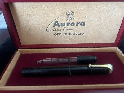 🔴 AURORA penna stilografica retrattile Vittorio Emanuele III Re di Savoia RARA