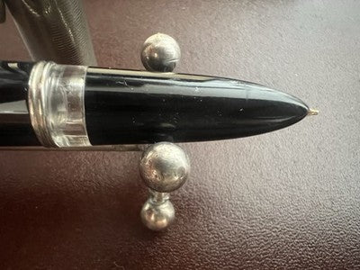 CONDOR Stylo À Plume Noir DELUXE À Piston Écrit Vintage 1950