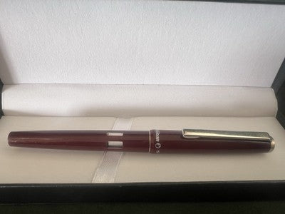 🔴 PELIKAN Stratos fountain pen, amaranth, M nib, vintage cartridges 