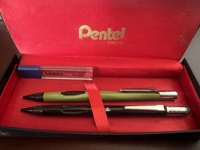 Pentel Pencils Clic PD349 & PD345 Machine Heads Vintage 0,5 MM Vintage 2 Pieces