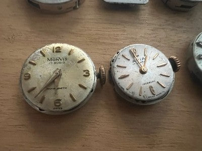 🔴 Movimenti e quadranti orologi Tissot Lorenz Monvis ricambi vintage 8PZ